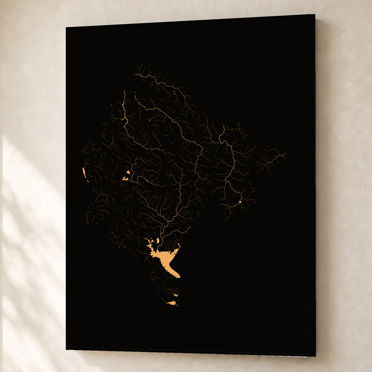 Beautiful Rivers — Montenegro — Cobre, Canvas · 60 × 80 cm, Sem margem