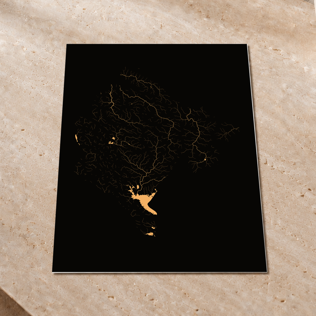 Beautiful Rivers — Montenegro — Cobre, Impressão fine art · 60 × 80 cm, Sem margem