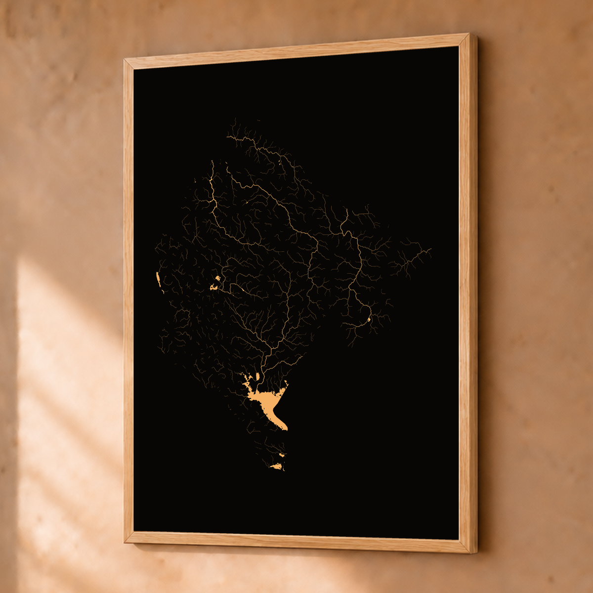 Beautiful Rivers — Montenegro — Cobre, Fine art emoldurado · 30 × 40 cm, Natural · Sem margem