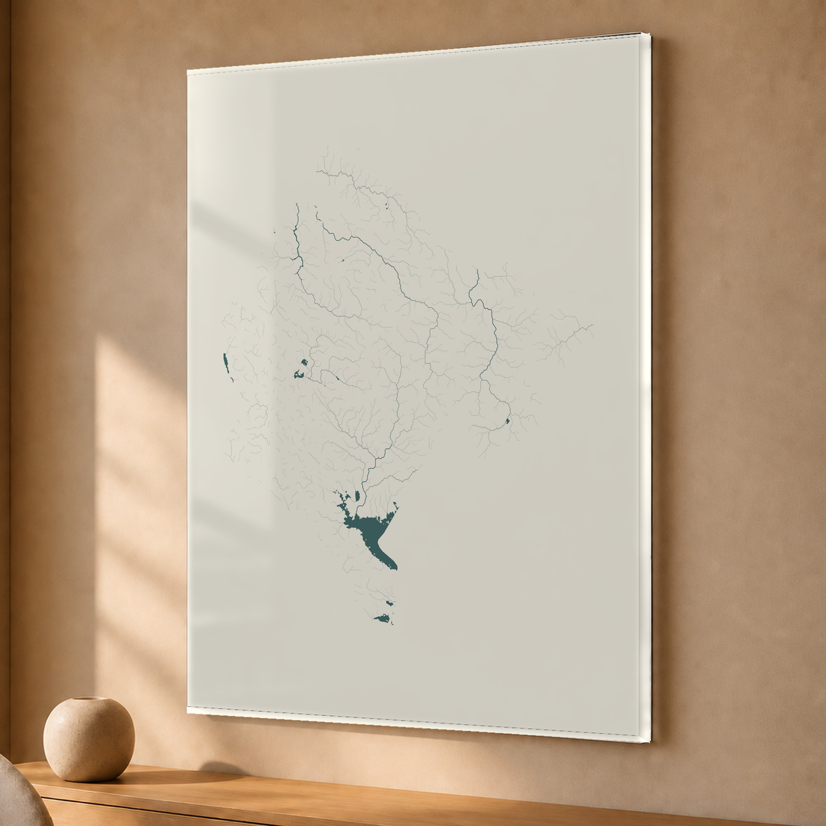 Beautiful Rivers — Montenegro — Natural e luminosa, Acrílico · 30 × 40 cm, Sem margem
