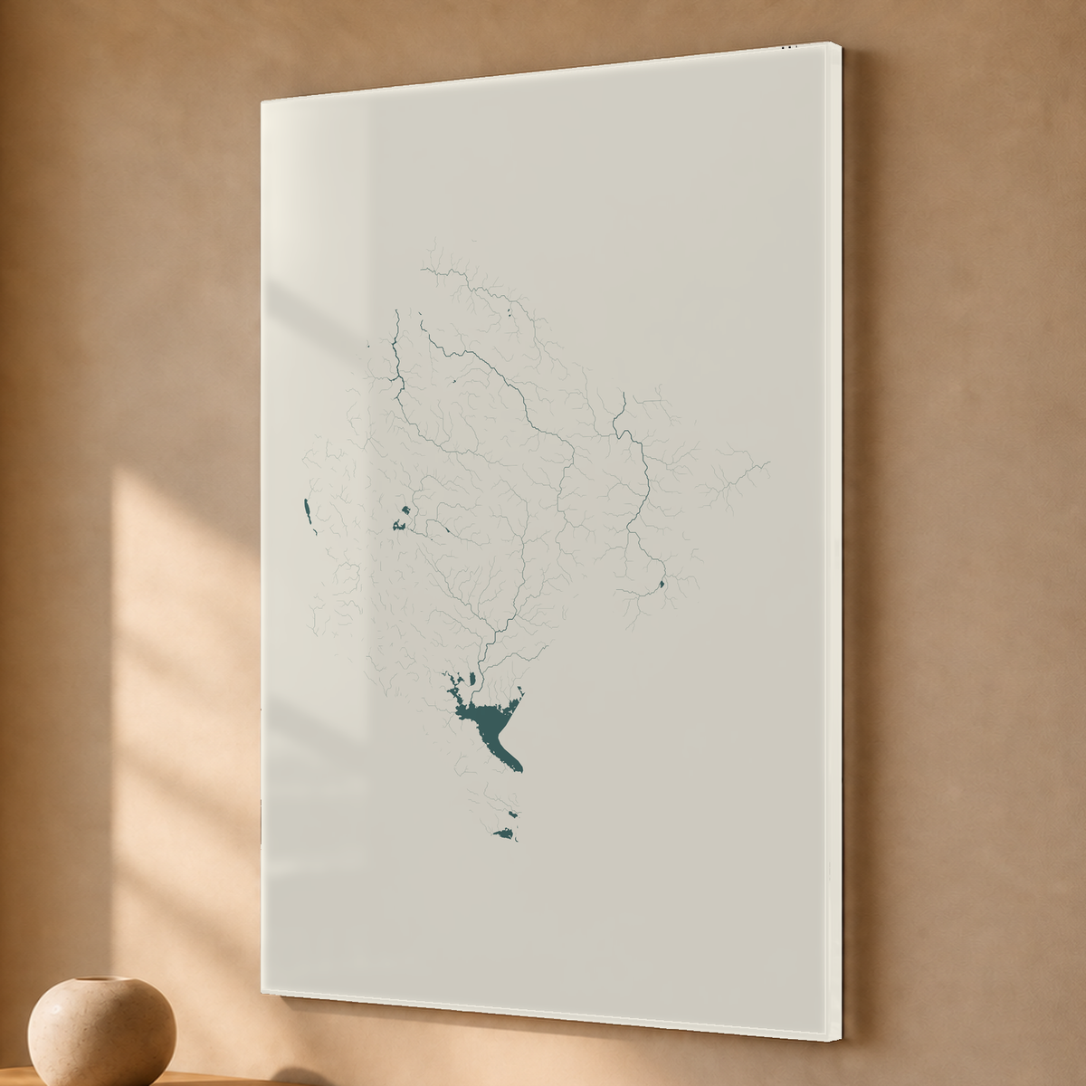 Beautiful Rivers — Montenegro — Natural e luminosa, Acrílico · 40 × 60 cm, Sem margem