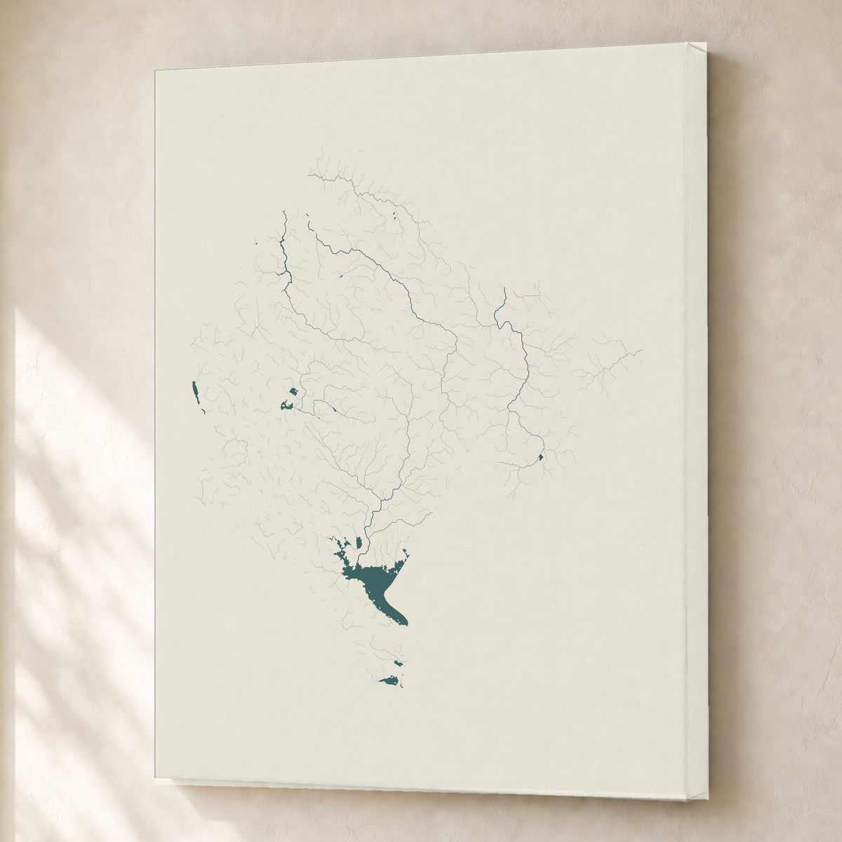 Beautiful Rivers — Montenegro — Natural e luminosa, Canvas · 45 × 60 cm, Sem margem