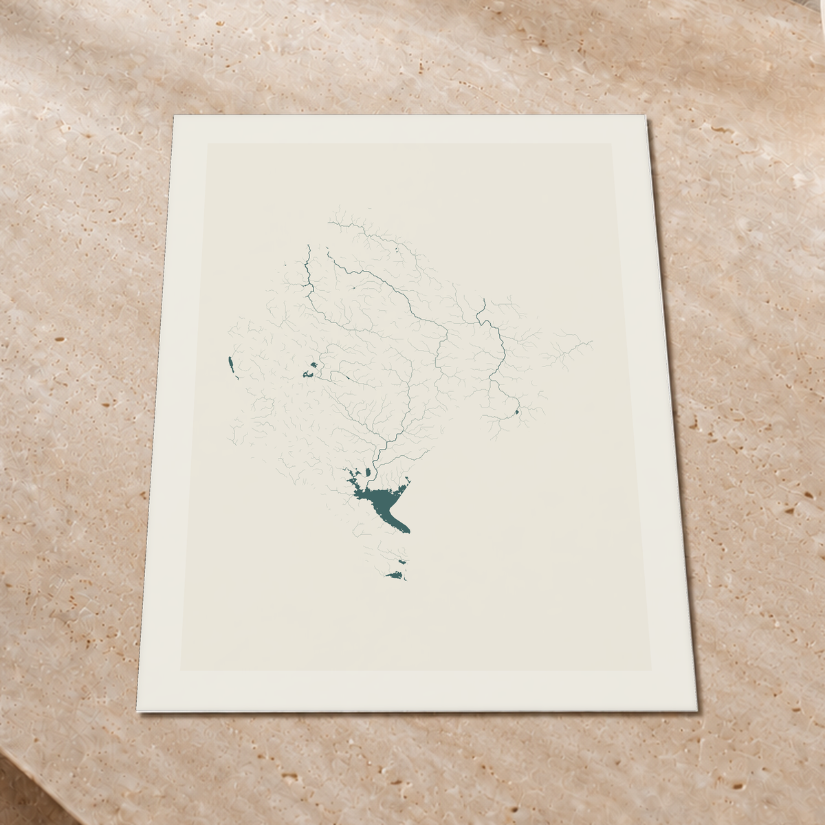 Beautiful Rivers — Montenegro — Natural e luminosa, Impressão fine art · 60 × 80 cm, Margem branca