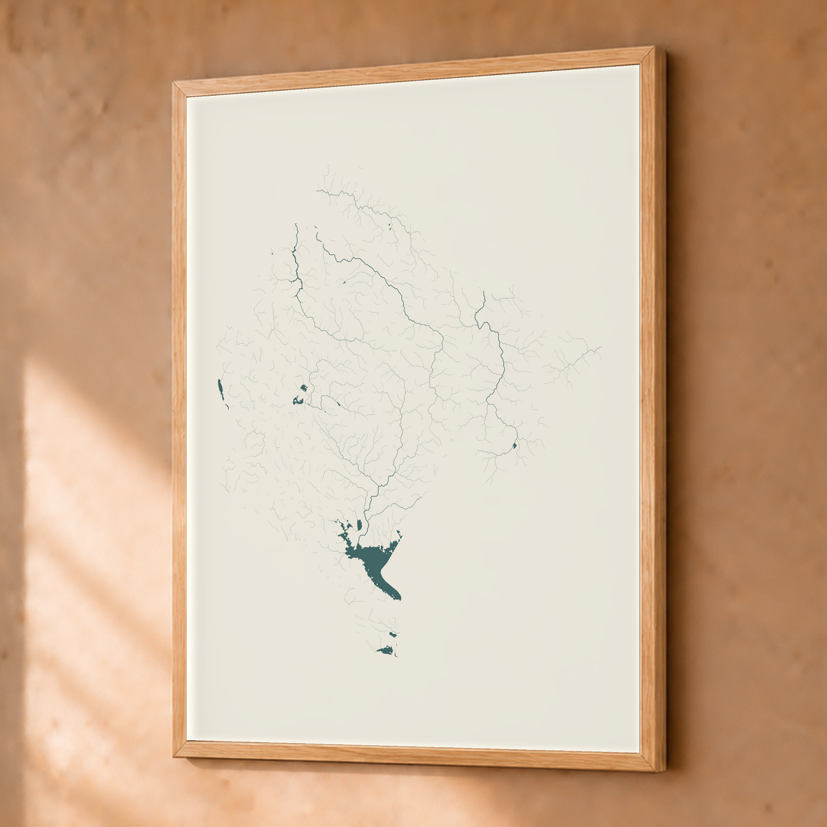Beautiful Rivers — Montenegro — Natural e luminosa, Fine art emoldurado · 30 × 40 cm, Natural · Sem margem