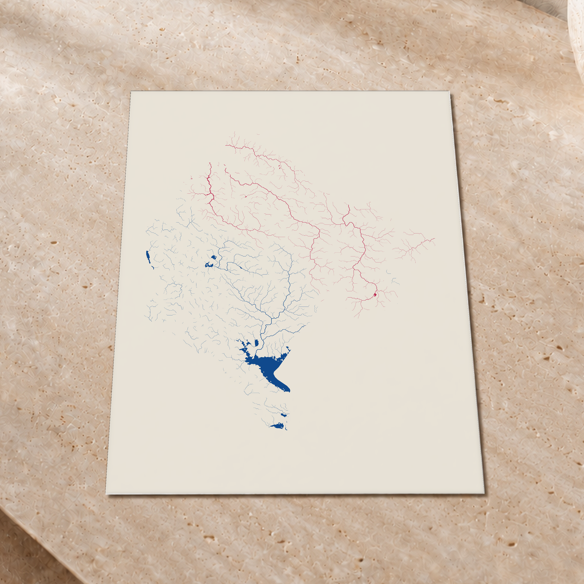 Beautiful Rivers — Montenegro — Risografia, Impressão fine art · 30 × 40 cm, Sem margem