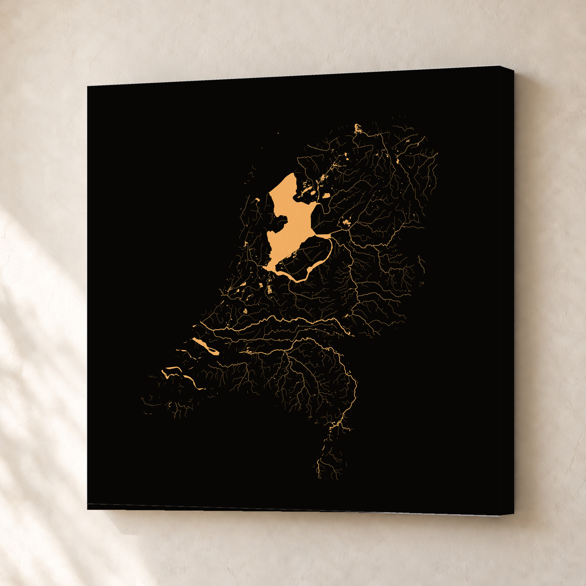 Beautiful Rivers — Países Baixos — Cobre, Canvas · 30 × 30 cm, Sem margem