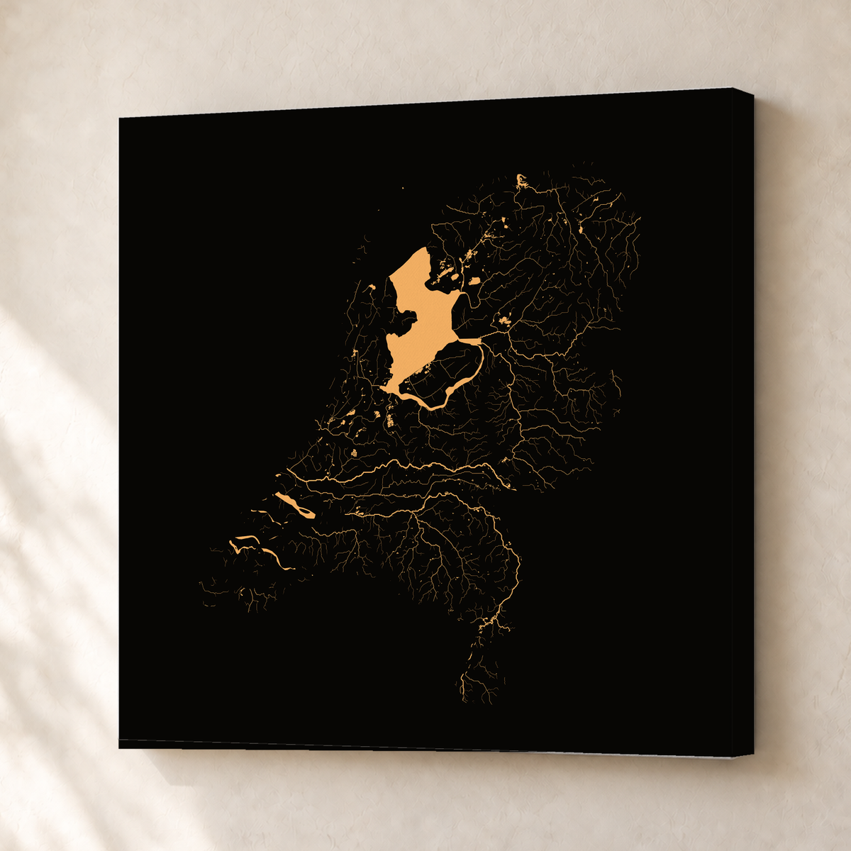 Beautiful Rivers — Países Baixos — Cobre, Canvas · 50 × 50 cm, Sem margem
