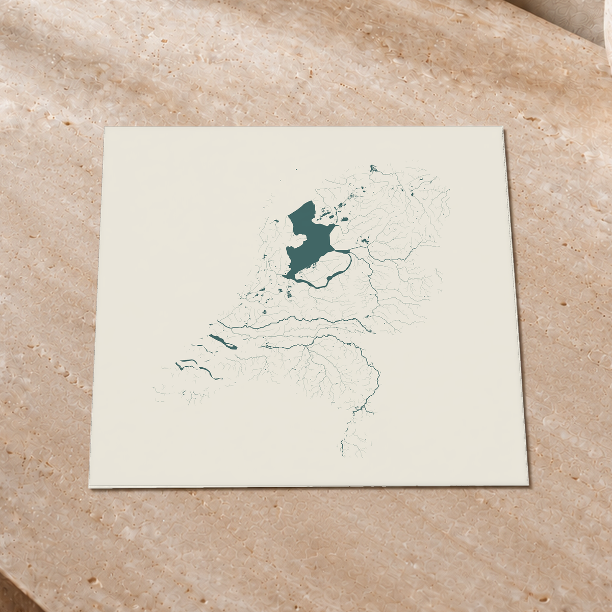 Beautiful Rivers — Países Baixos — Natural e luminosa, Impressão fine art · 30 × 30 cm, Sem margem