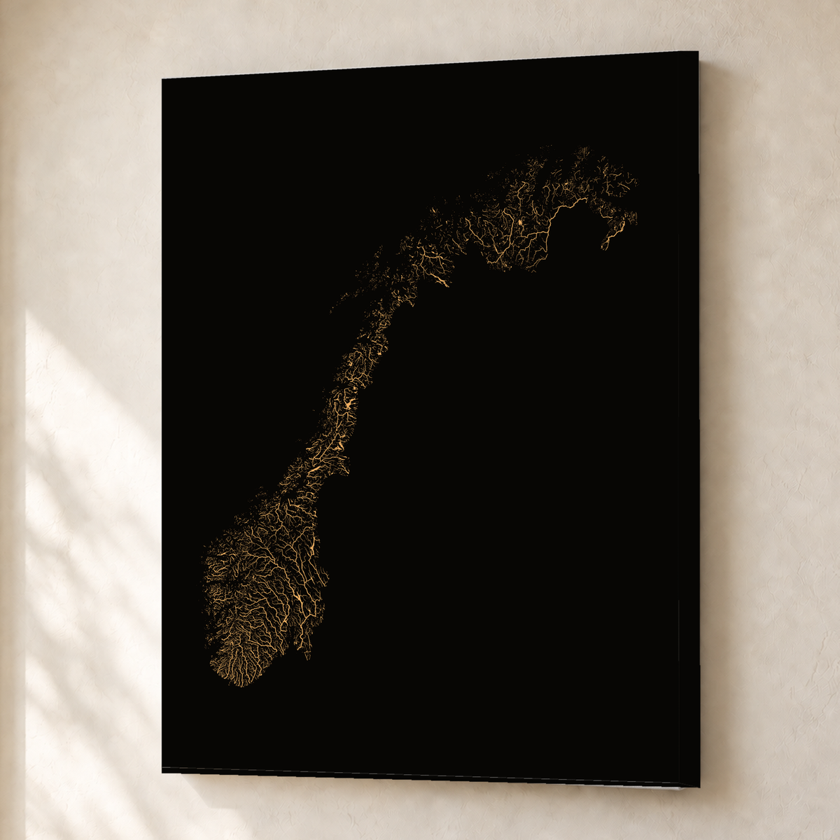 Beautiful Rivers — Noruega — Cobre, Canvas · 30 × 40 cm, Sem margem