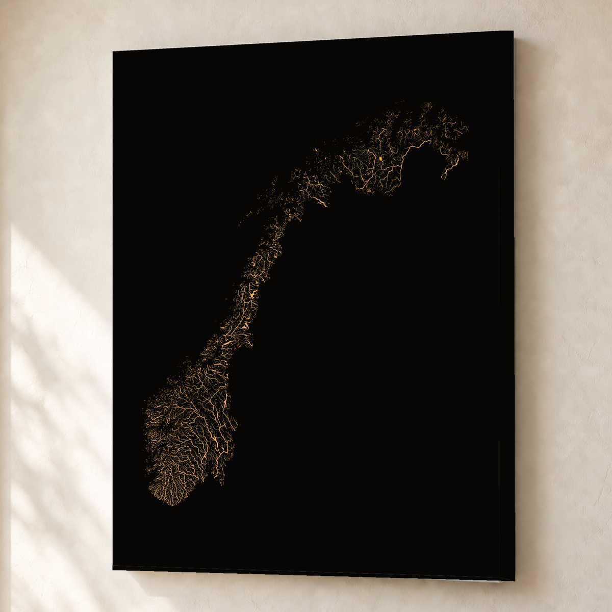 Beautiful Rivers — Noruega — Cobre, Canvas · 45 × 60 cm, Sem margem