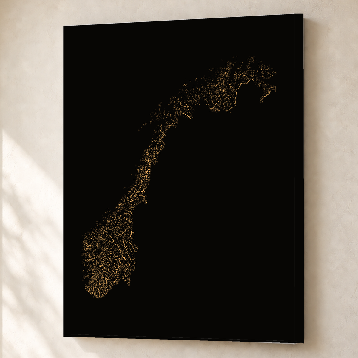 Beautiful Rivers — Noruega — Cobre, Canvas · 60 × 80 cm, Sem margem
