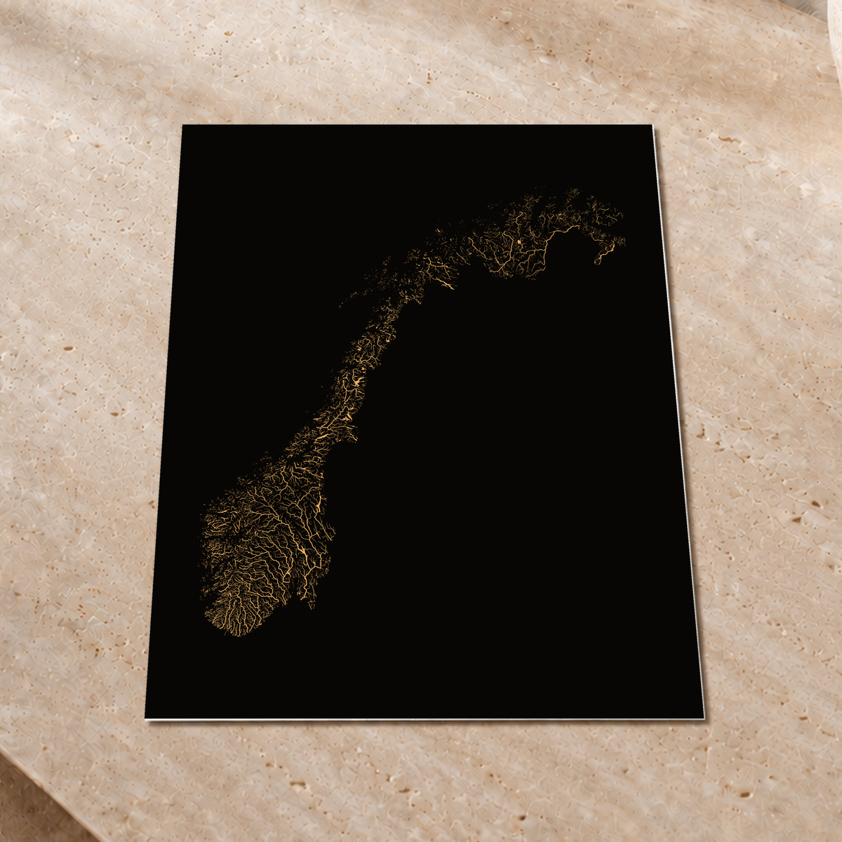 Beautiful Rivers — Noruega — Cobre, Impressão fine art · 45 × 60 cm, Sem margem