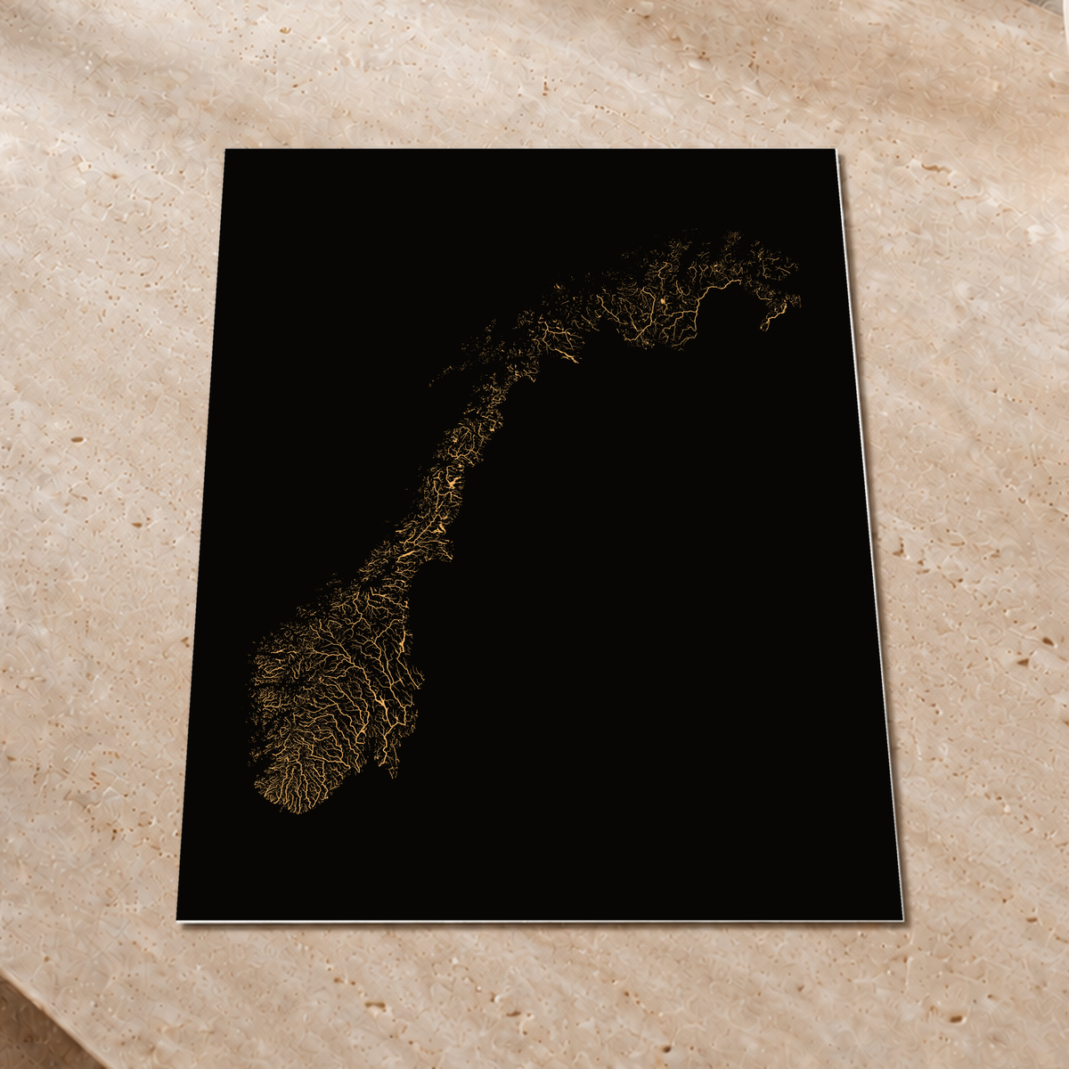 Beautiful Rivers — Noruega — Cobre, Impressão fine art · 60 × 80 cm, Sem margem