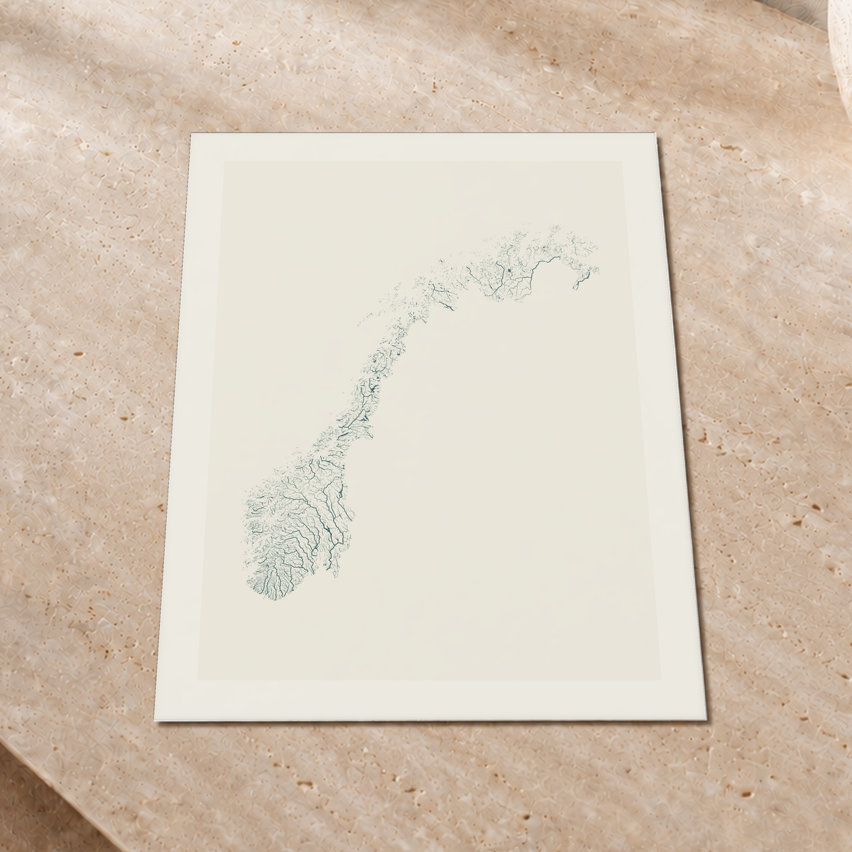 Beautiful Rivers — Noruega — Natural e luminosa, Impressão fine art · 30 × 40 cm, Margem branca