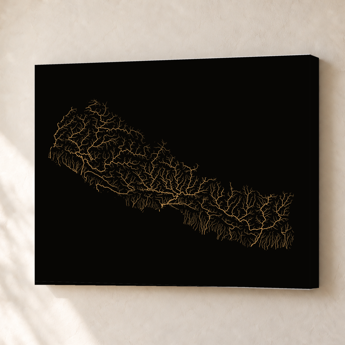 Beautiful Rivers — Nepal — Cobre, Canvas · 30 × 40 cm, Sem margem