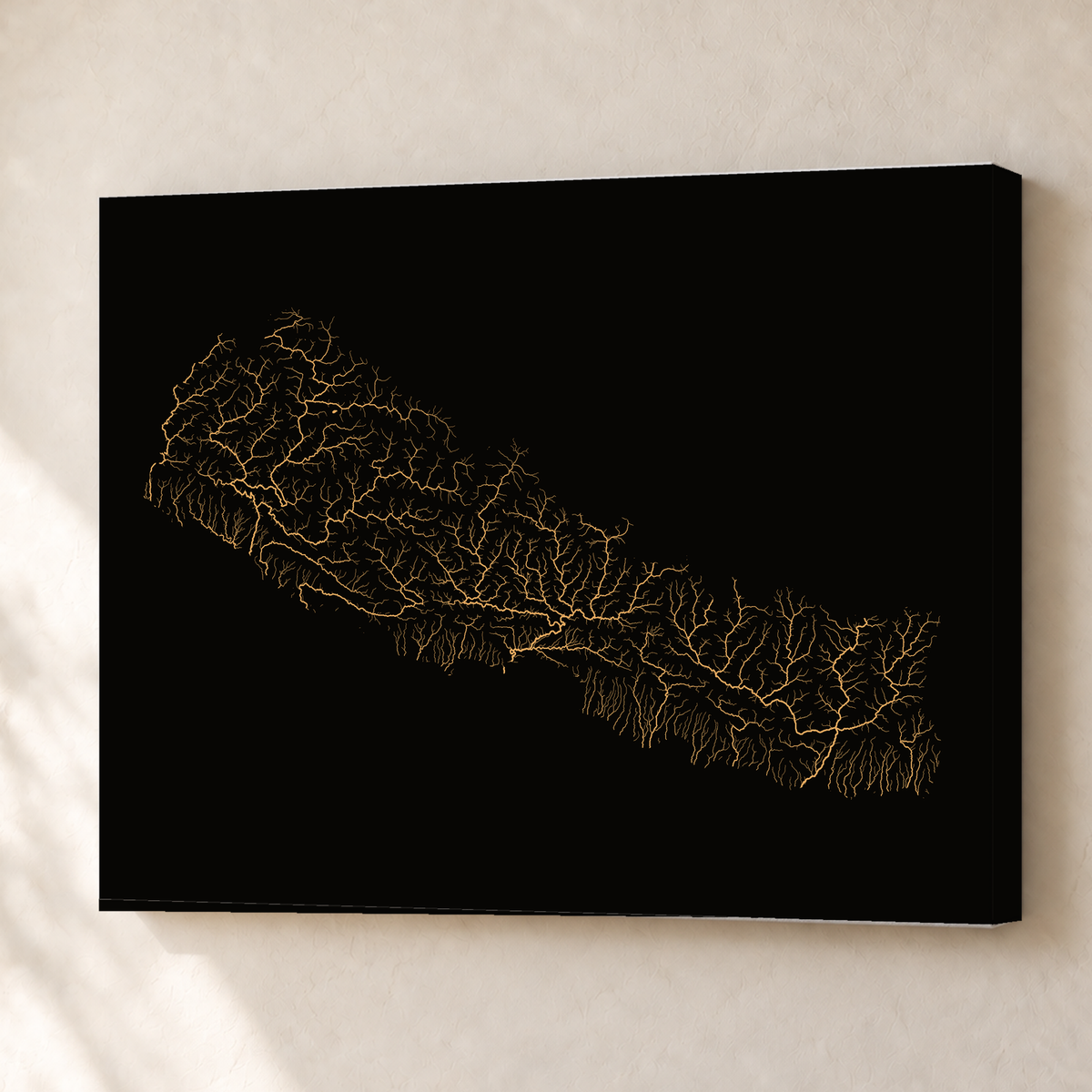 Beautiful Rivers — Nepal — Cobre, Canvas · 45 × 60 cm, Sem margem