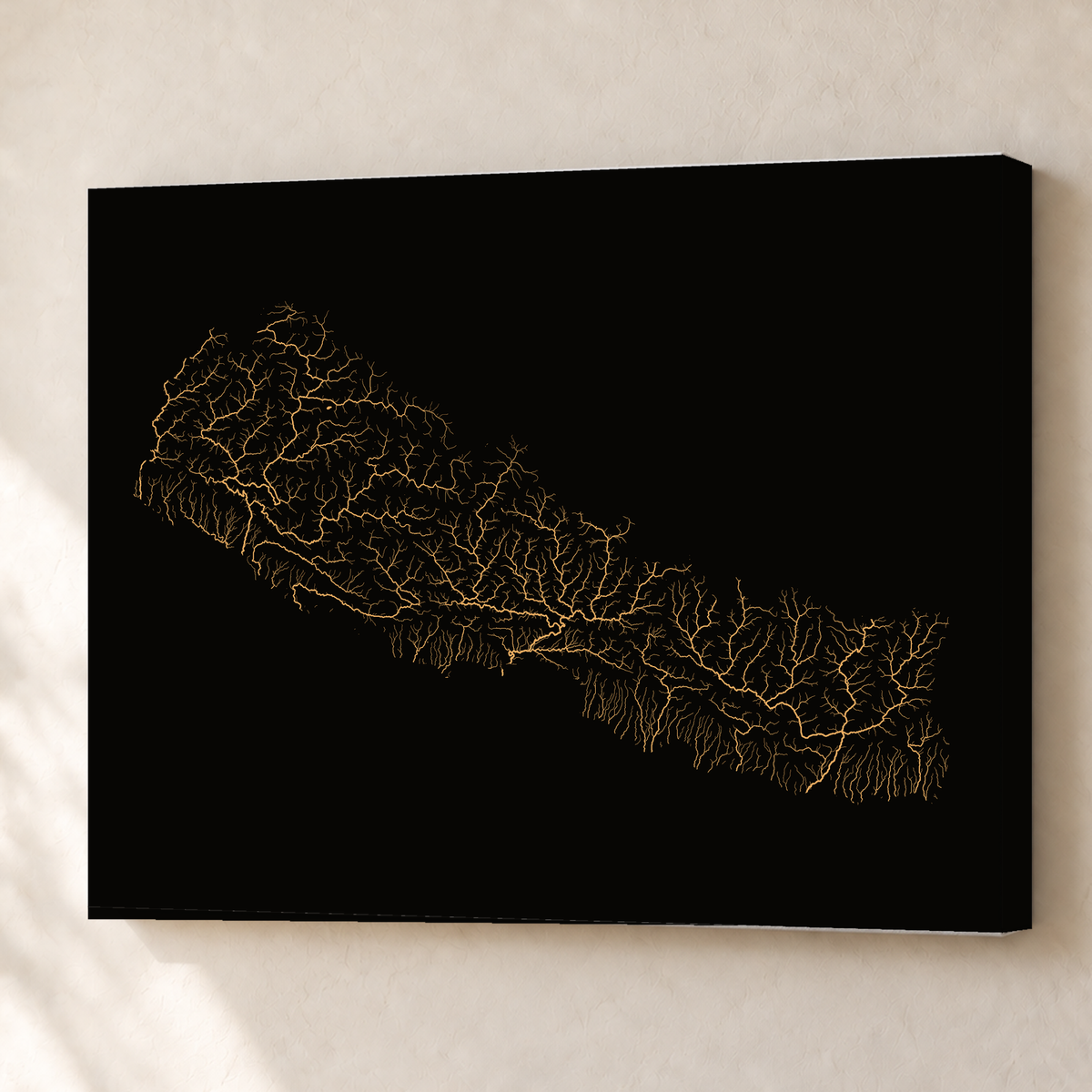 Beautiful Rivers — Nepal — Cobre, Canvas · 60 × 80 cm, Sem margem