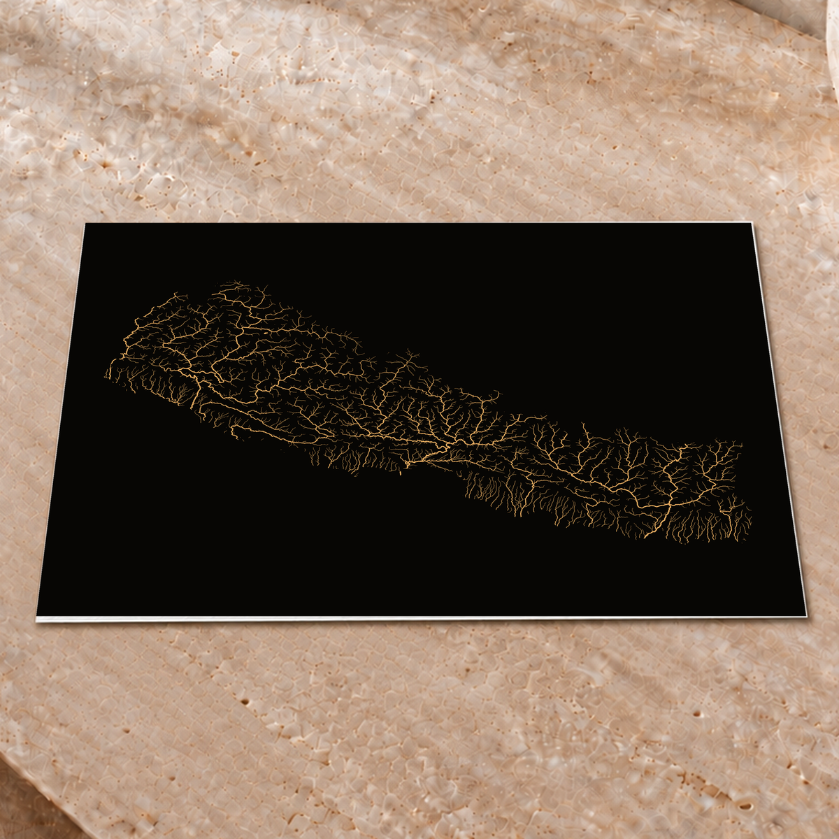 Beautiful Rivers — Nepal — Cobre, Impressão fine art · 30 × 40 cm, Sem margem