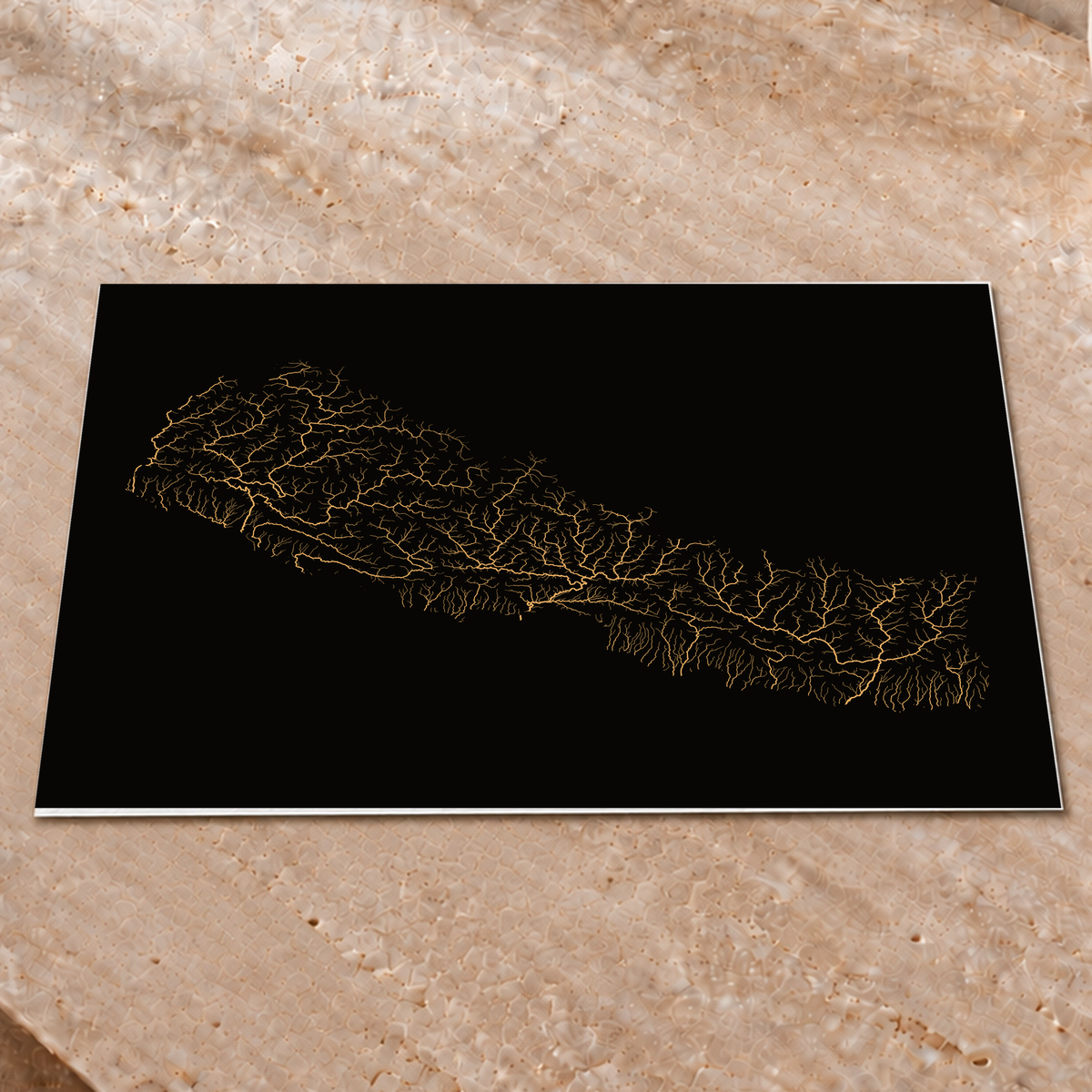 Beautiful Rivers — Nepal — Cobre, Impressão fine art · 45 × 60 cm, Sem margem
