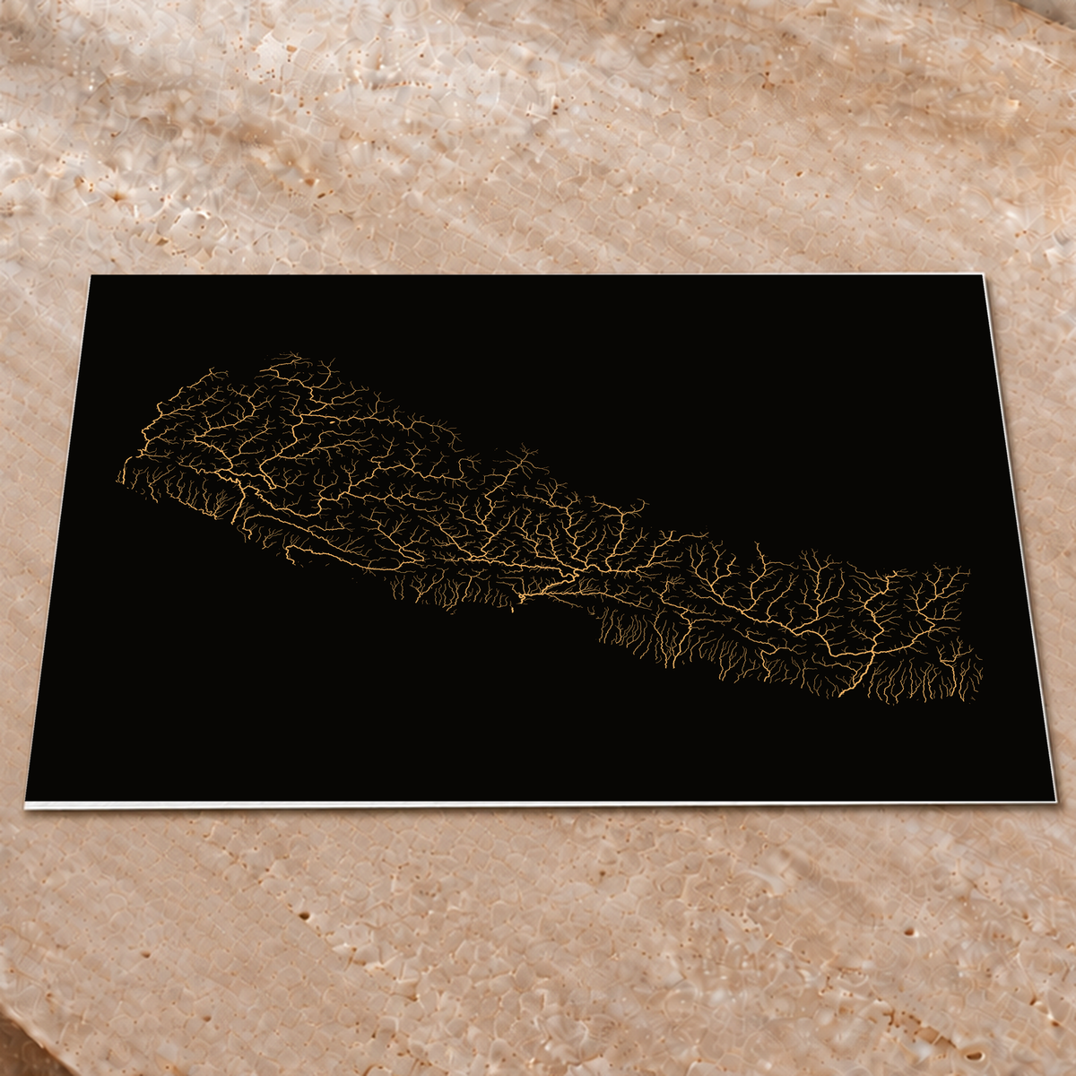 Beautiful Rivers — Nepal — Cobre, Impressão fine art · 60 × 80 cm, Sem margem