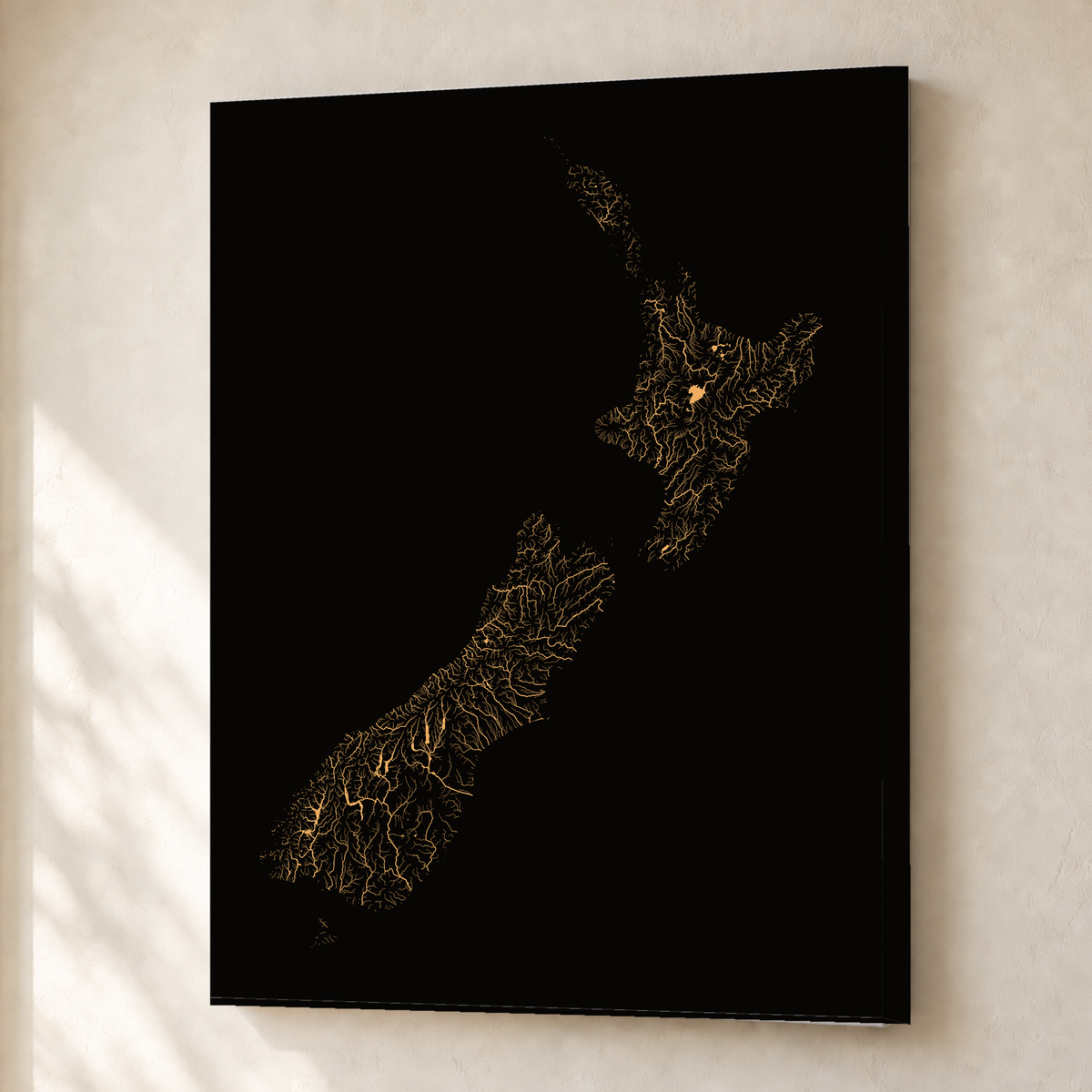 Beautiful Rivers — Nova Zelândia — Cobre, Canvas · 30 × 40 cm, Sem margem