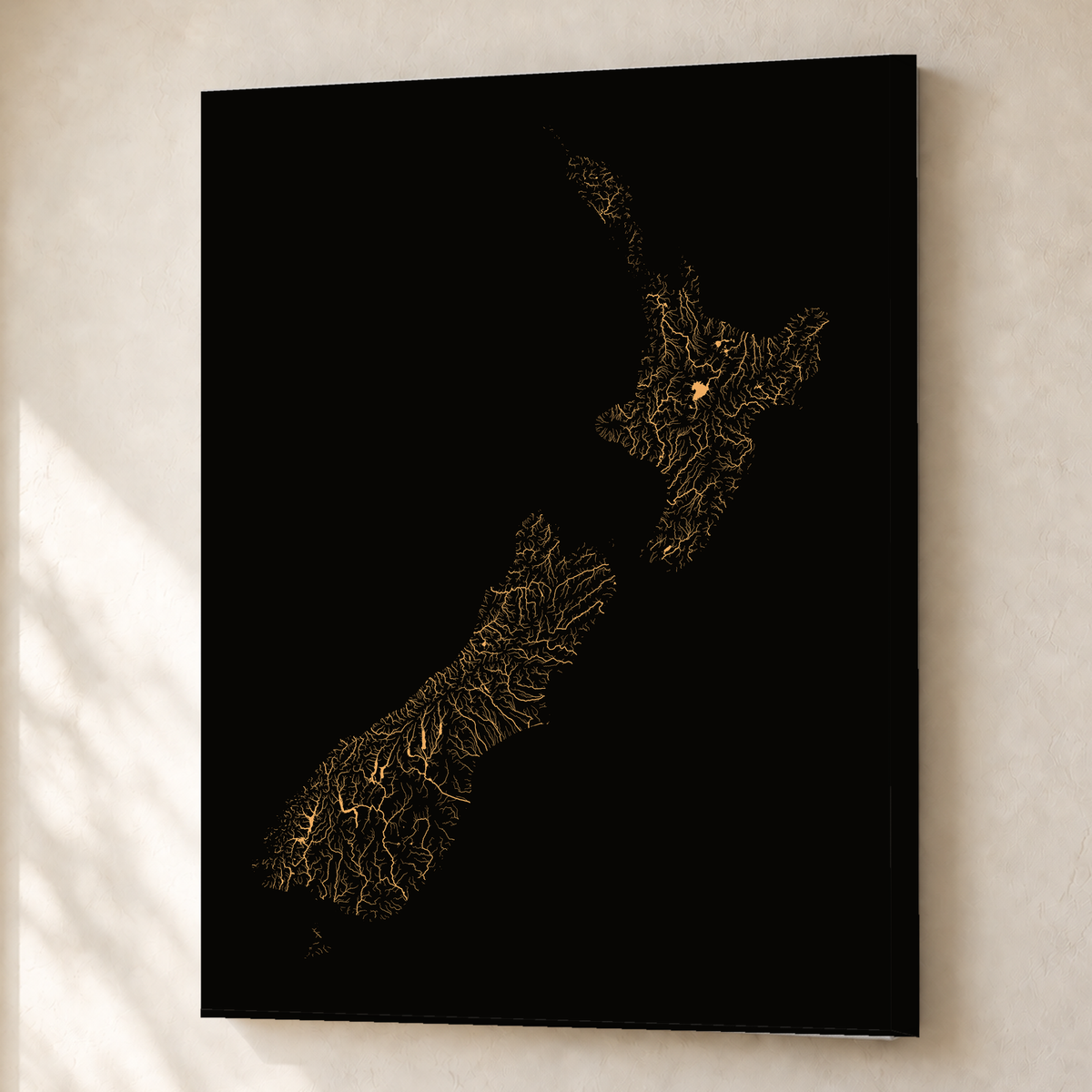Beautiful Rivers — Nova Zelândia — Cobre, Canvas · 45 × 60 cm, Sem margem