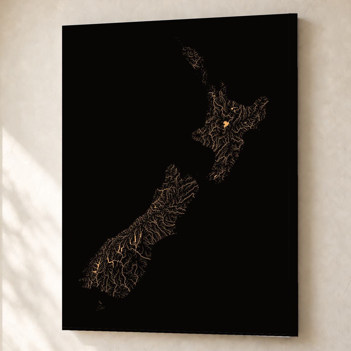 Beautiful Rivers — Nova Zelândia — Cobre, Canvas · 60 × 80 cm, Sem margem