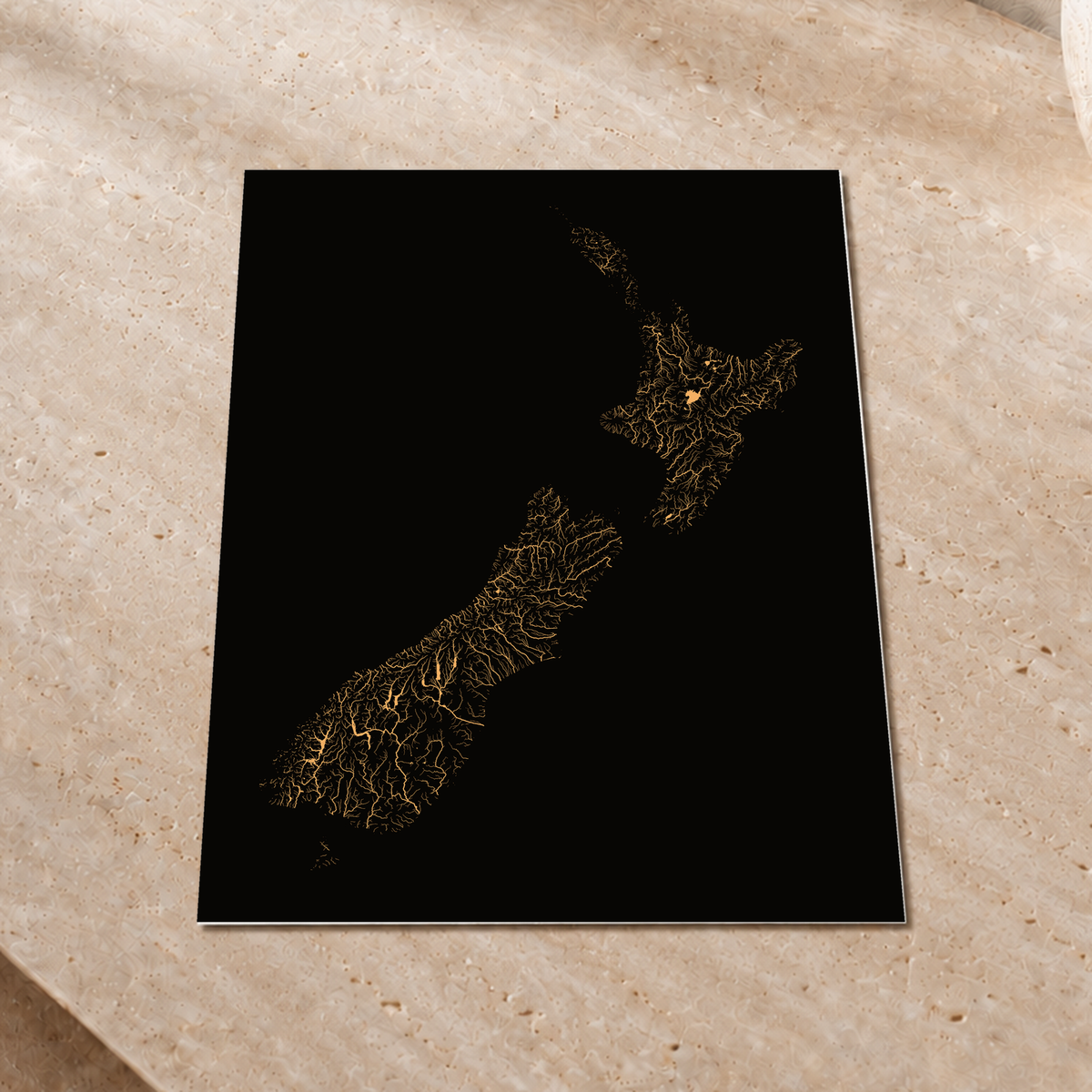 Beautiful Rivers — Nova Zelândia — Cobre, Impressão fine art · 30 × 40 cm, Sem margem