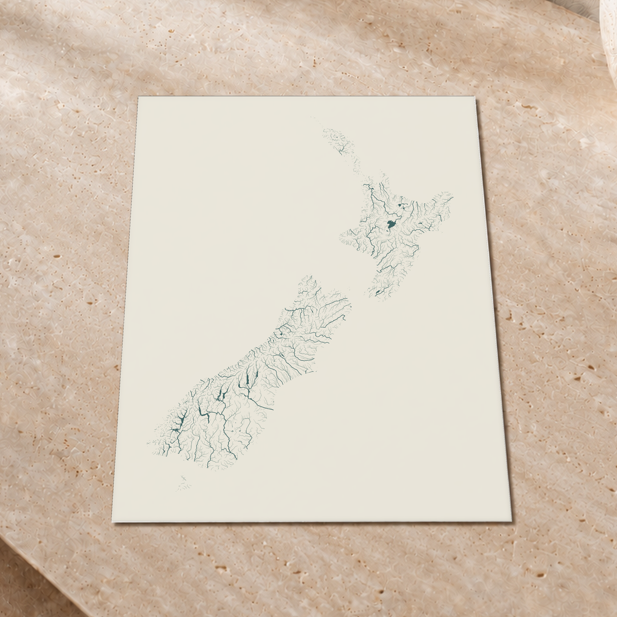 Beautiful Rivers — Nova Zelândia — Natural e luminosa, Impressão fine art · 30 × 40 cm, Sem margem
