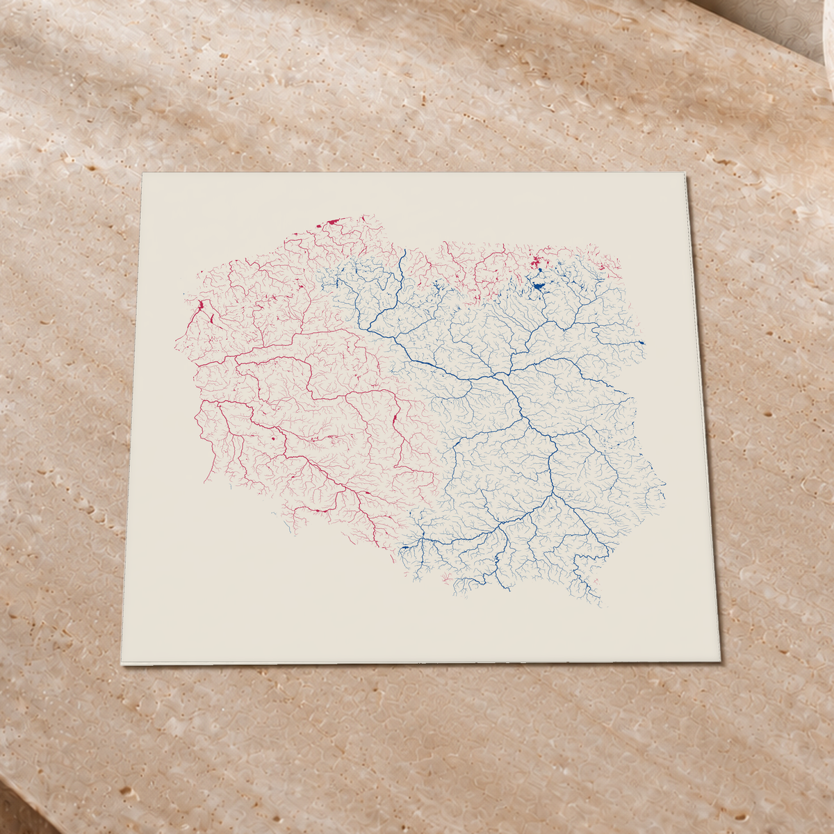 Beautiful Rivers — Polónia — Risografia, Impressão fine art · 30 × 30 cm, Sem margem
