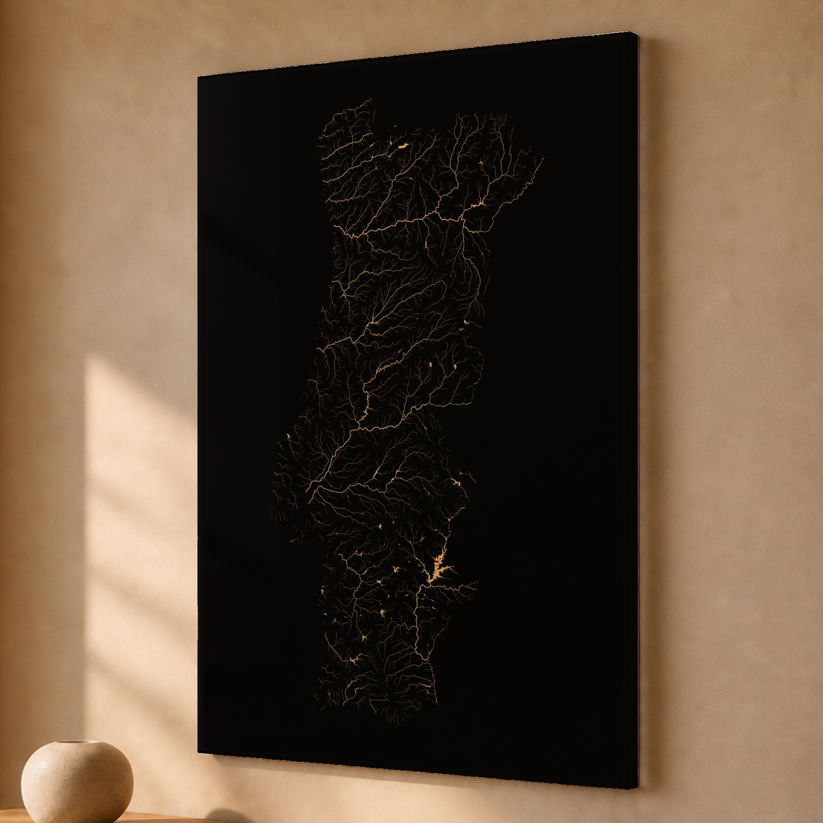 Beautiful Rivers — Portugal — Cobre, Acrílico · 40 × 60 cm, Sem margem
