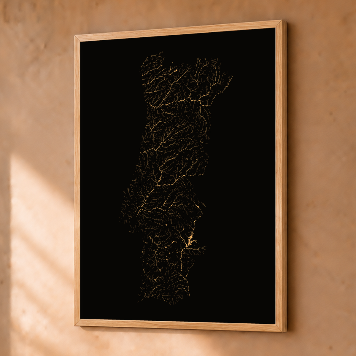 Beautiful Rivers — Portugal — Cobre, Fine art emoldurado · 30 × 40 cm, Natural · Sem margem