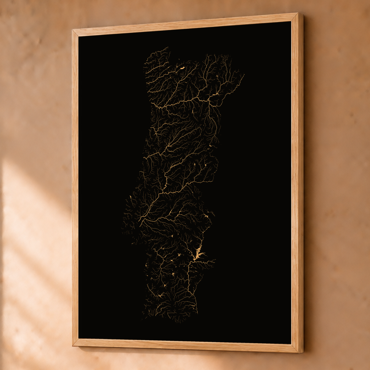 Beautiful Rivers — Portugal — Cobre, Fine art emoldurado · 60 × 80 cm, Natural · Sem margem