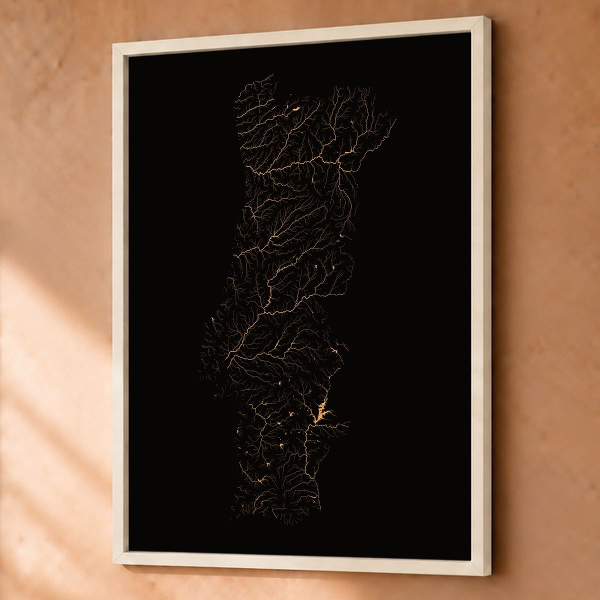 Beautiful Rivers — Portugal — Cobre, Fine art emoldurado · 60 × 80 cm, Branco · Sem margem