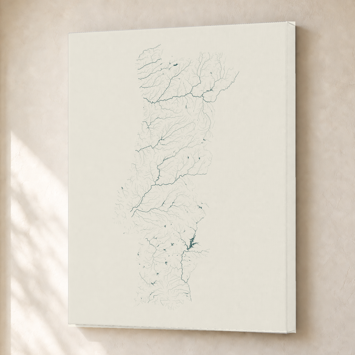 Beautiful Rivers — Portugal — Natural e luminosa, Canvas · 30 × 40 cm, Sem margem