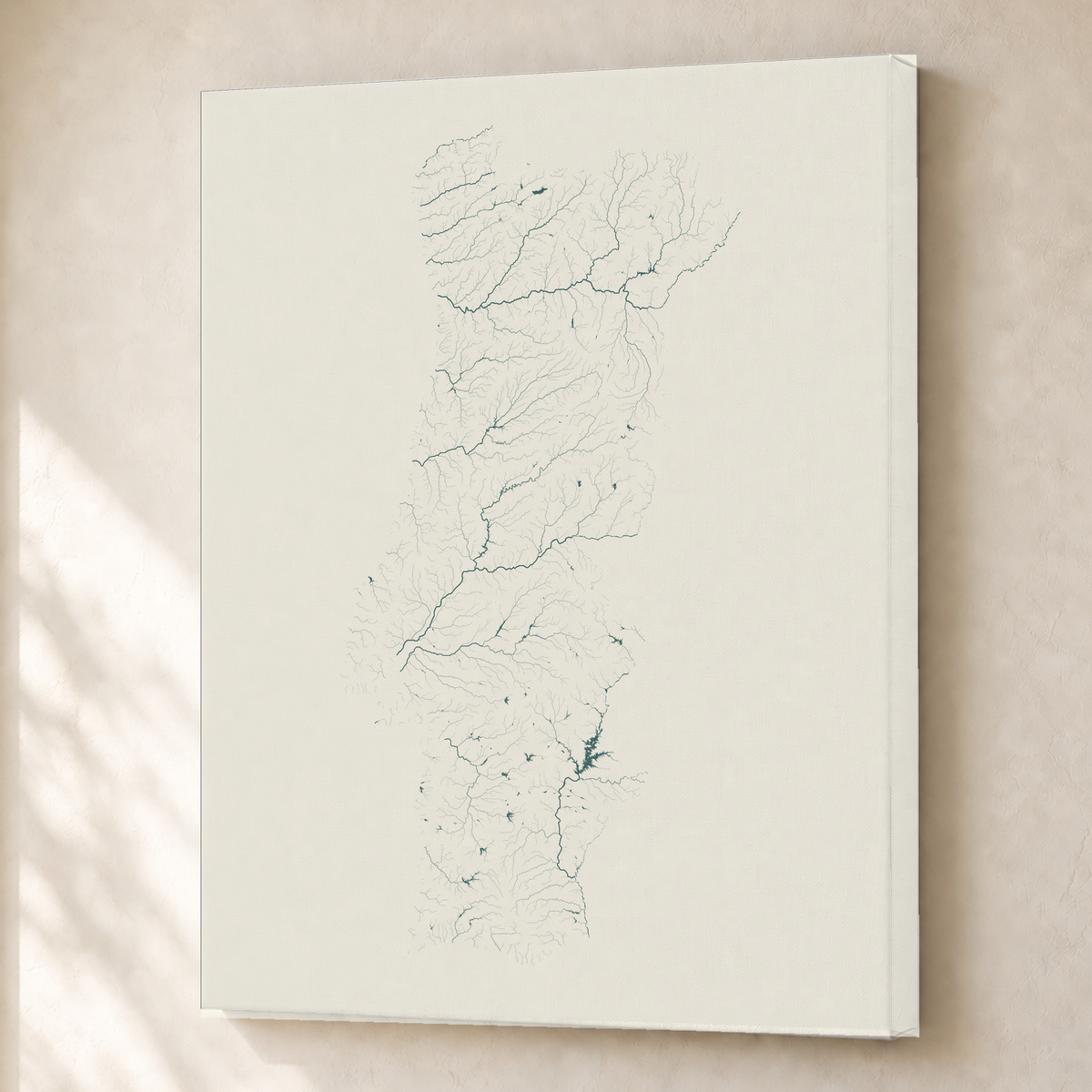 Beautiful Rivers — Portugal — Natural e luminosa, Canvas · 45 × 60 cm, Sem margem