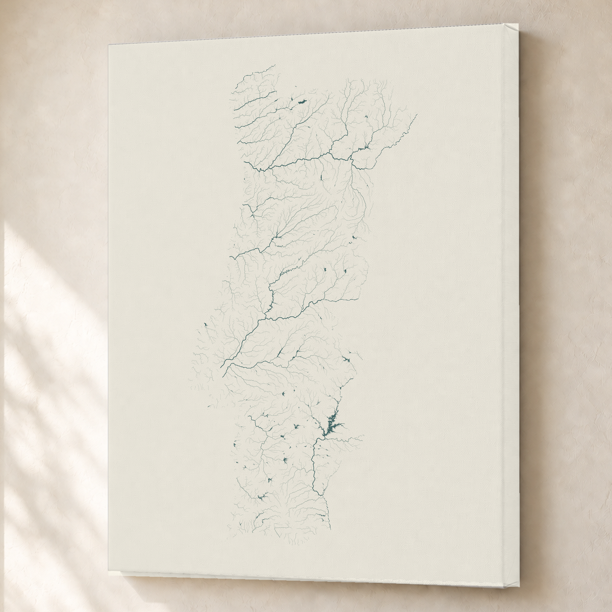 Beautiful Rivers — Portugal — Natural e luminosa, Canvas · 60 × 80 cm, Sem margem