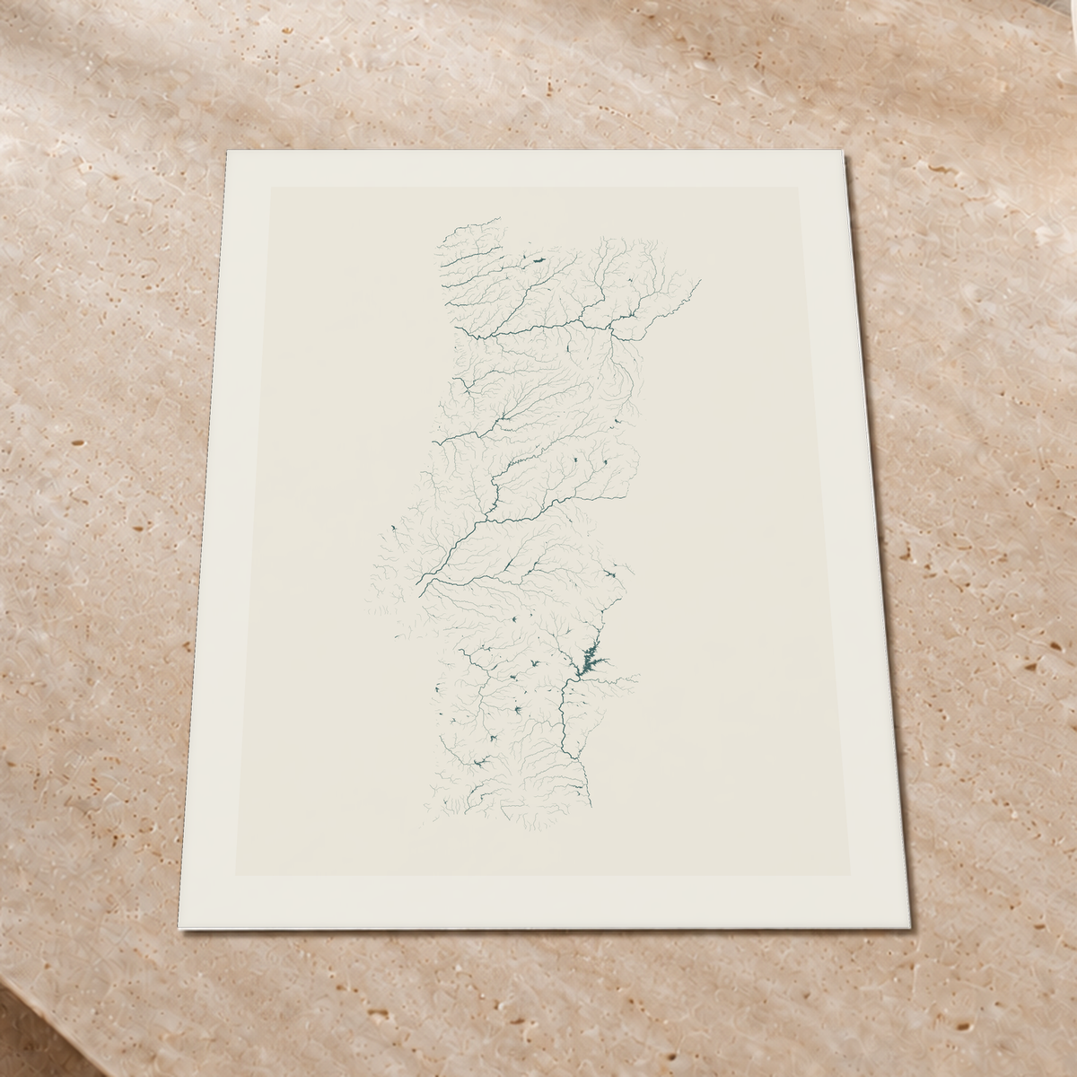 Beautiful Rivers — Portugal — Natural e luminosa, Impressão fine art · 60 × 80 cm, Margem branca
