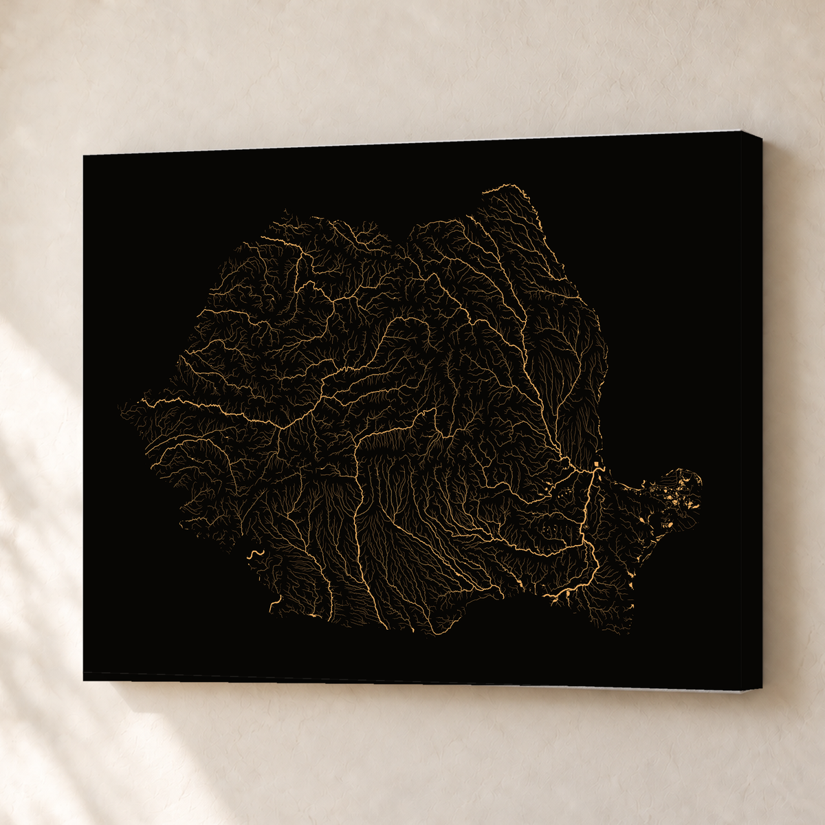 Beautiful Rivers — Roménia — Cobre, Canvas · 30 × 40 cm, Sem margem