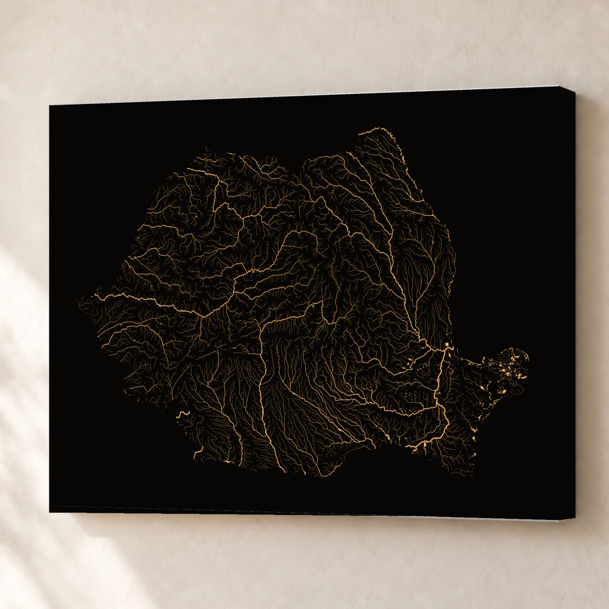Beautiful Rivers — Roménia — Cobre, Canvas · 60 × 80 cm, Sem margem