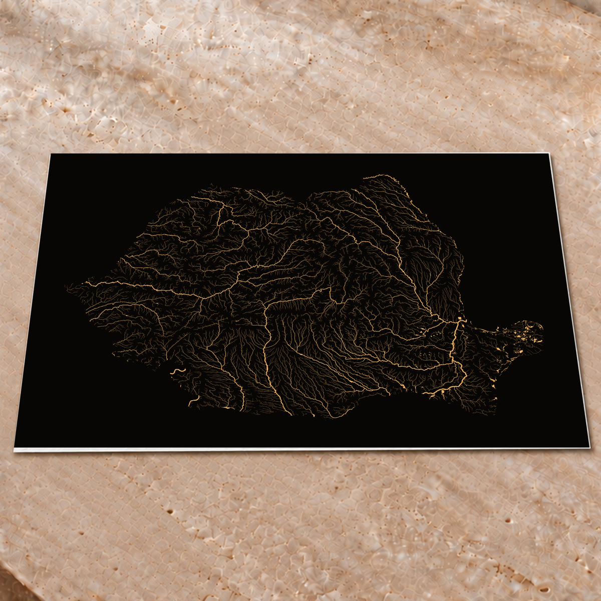 Beautiful Rivers — Roménia — Cobre, Impressão fine art · 60 × 80 cm, Sem margem