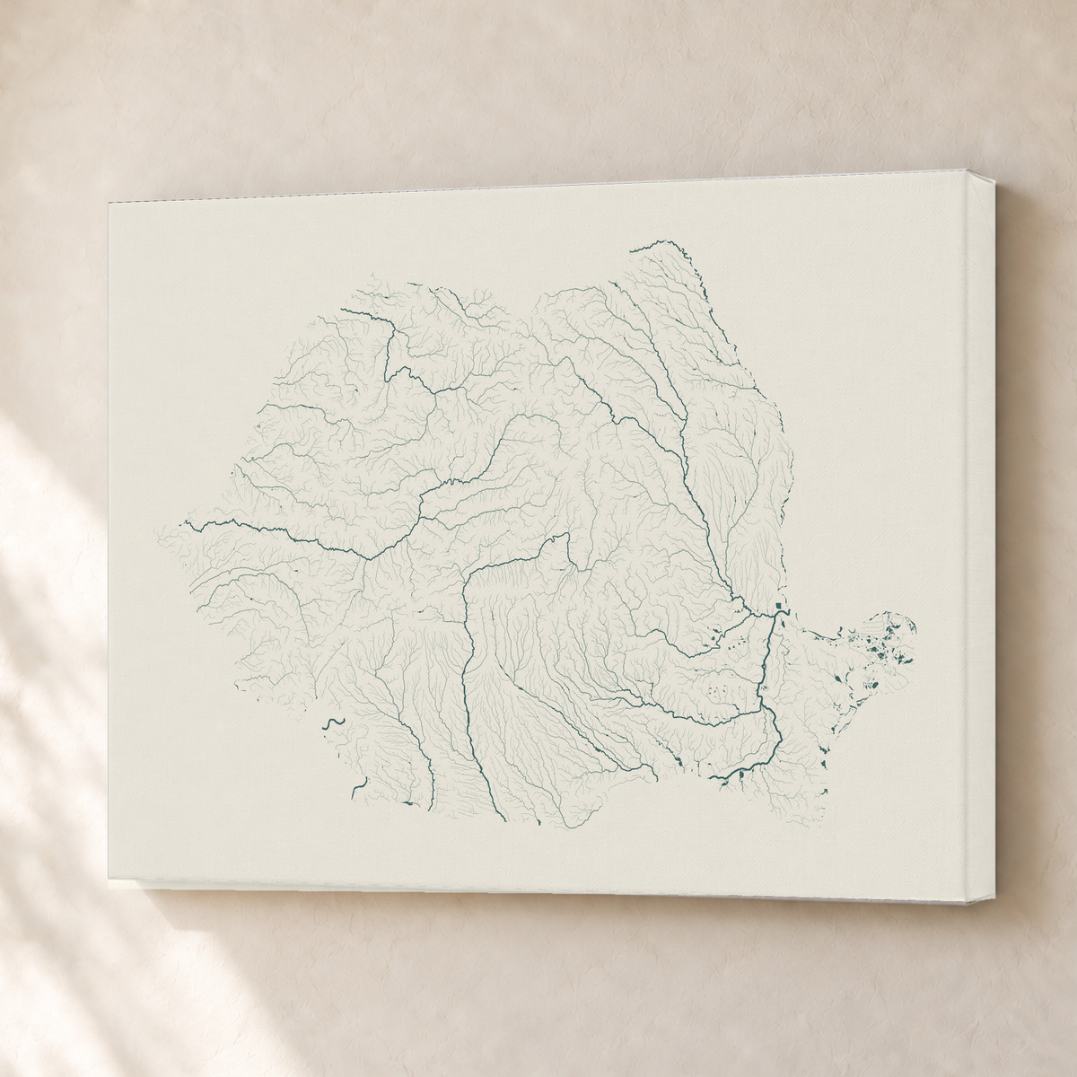 Beautiful Rivers — Roménia — Natural e luminosa, Canvas · 30 × 40 cm, Sem margem