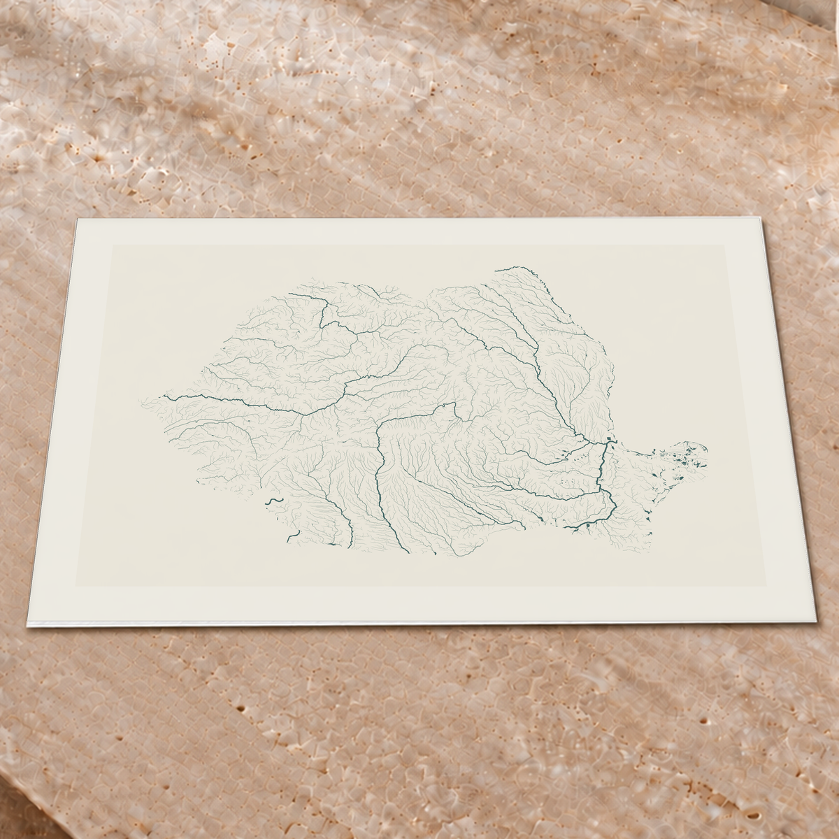 Beautiful Rivers — Roménia — Natural e luminosa, Impressão fine art · 45 × 60 cm, Margem branca