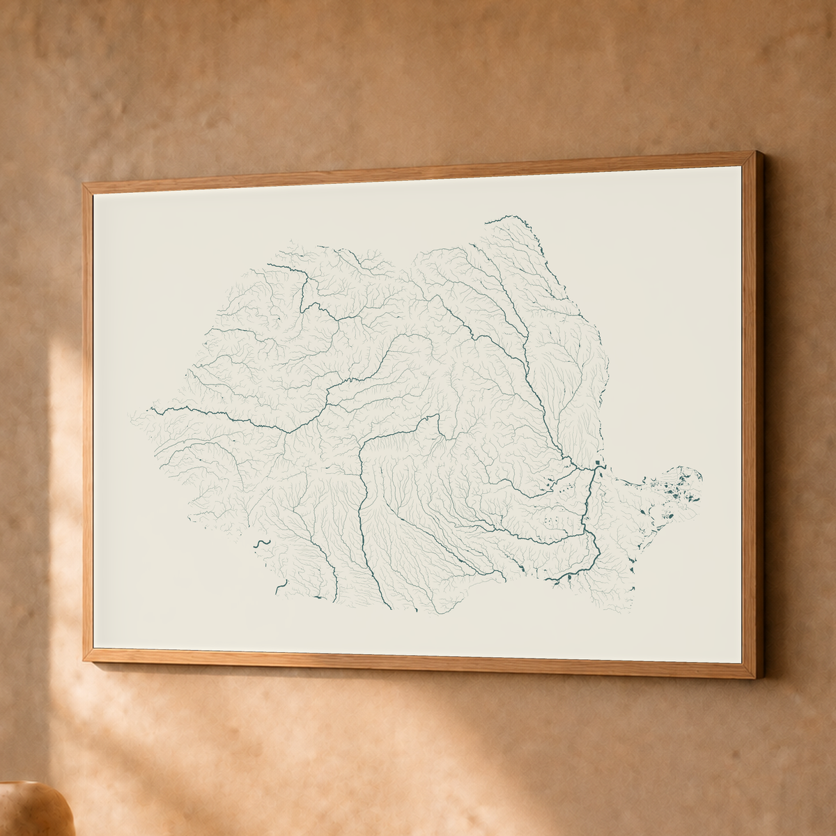 Beautiful Rivers — Roménia — Natural e luminosa, Fine art emoldurado · 30 × 40 cm, Natural · Sem margem