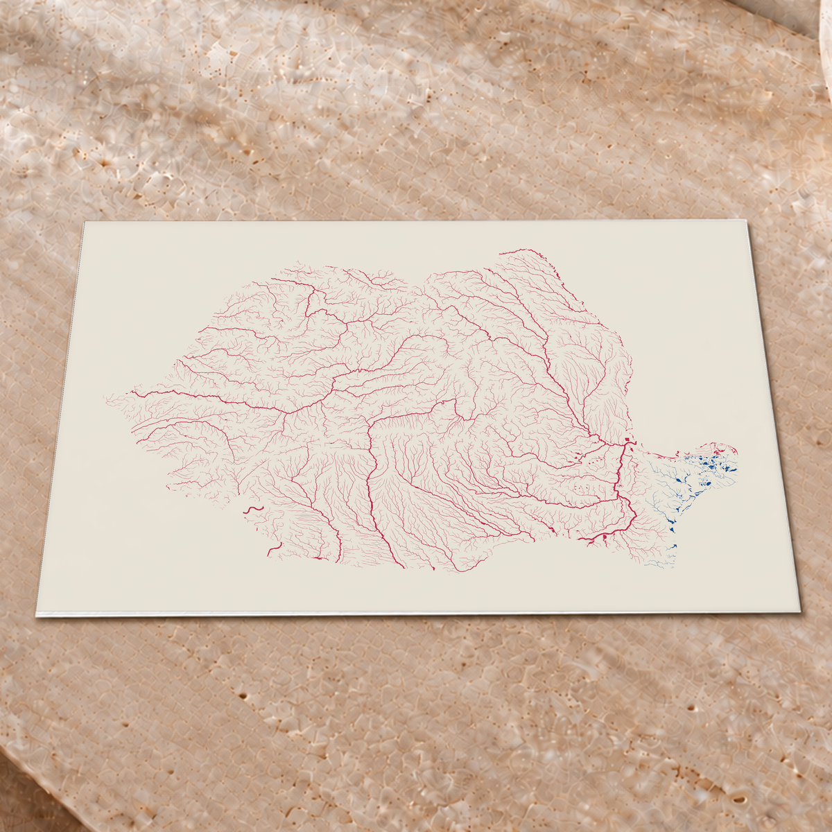 Beautiful Rivers — Roménia — Risografia, Impressão fine art · 30 × 40 cm, Sem margem