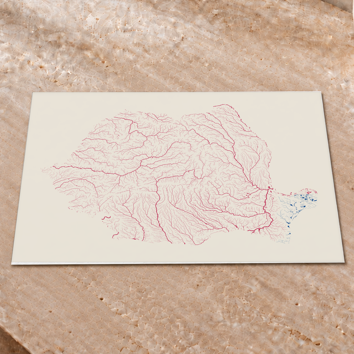 Beautiful Rivers — Roménia — Risografia, Impressão fine art · 45 × 60 cm, Sem margem
