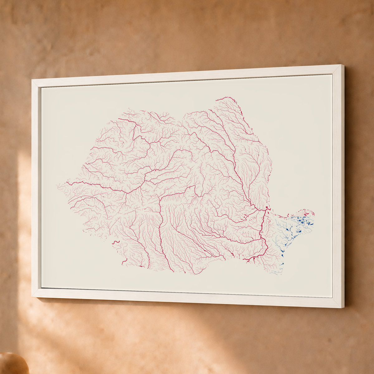 Beautiful Rivers — Roménia — Risografia, Fine art emoldurado · 30 × 40 cm, Branco · Sem margem