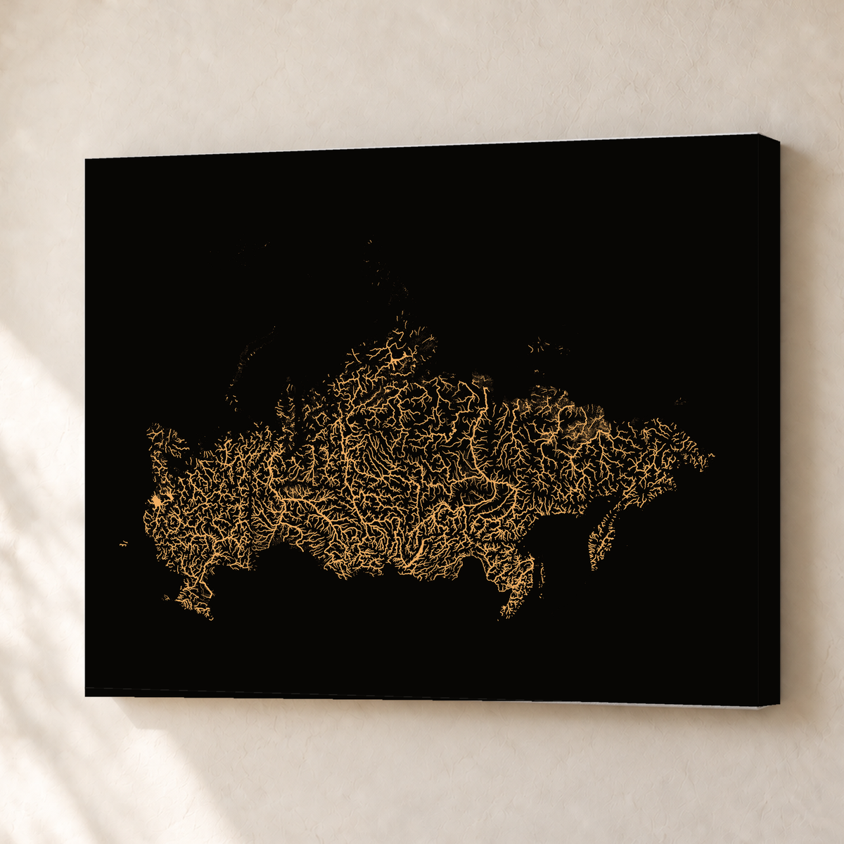 Beautiful Rivers — Rússia — Cobre, Canvas · 30 × 40 cm, Sem margem