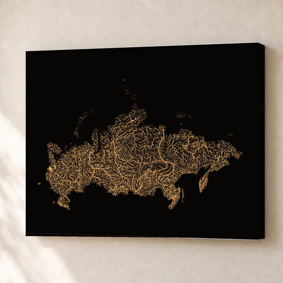 Beautiful Rivers — Rússia — Cobre, Canvas · 45 × 60 cm, Sem margem