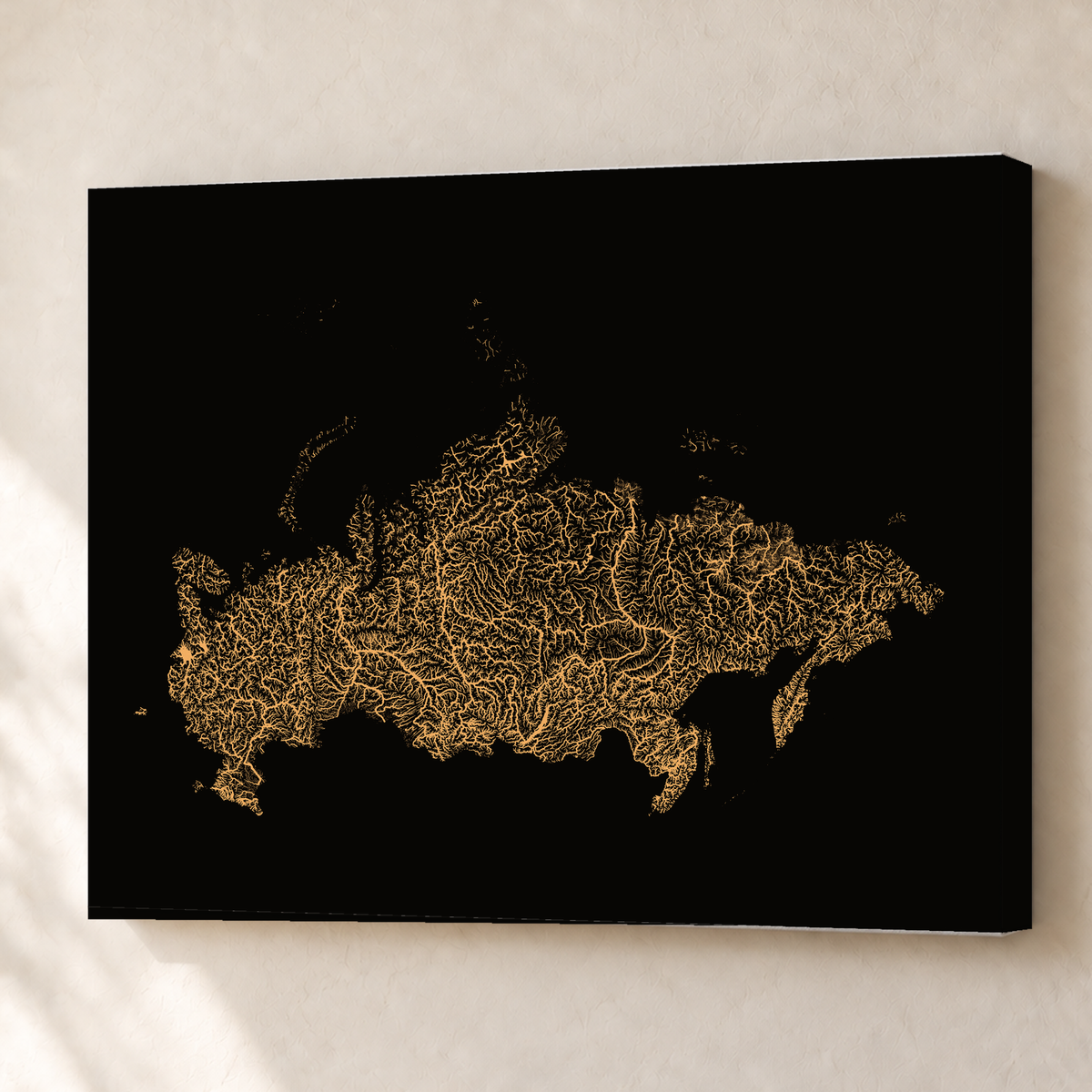 Beautiful Rivers — Rússia — Cobre, Canvas · 60 × 80 cm, Sem margem
